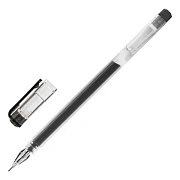 Ручка гелевая STAFF 'Basic' GP-675, ЧЕРНАЯ, длина письма 1000 м, игольчатый узел 0,5 мм, линия письма 0,35 мм, 143675
