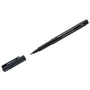 Ручка капиллярная Faber-Castell 'Pitt Artist Pen Brush' цвет 199 черная, пишущий узел 'кисть'