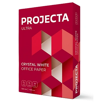 Бумага офисная А4, 80 г/м2, 500 л., марка А, PROJECTA ULTRA, Россия, 162% (CIE)