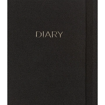 Ежедневник недатированный черный, А5 136 л., Dairy, ATTACHE