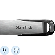 Флеш-память SanDisk Ultra Flair, 64Gb, USB 3.0, с/чер, SDCZ73-064G-G46