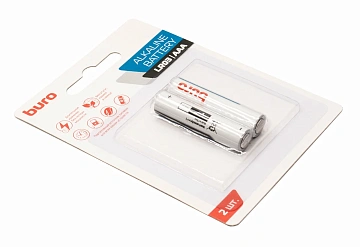 Батарейка Buro Alkaline AAA LR03, 2шт/уп