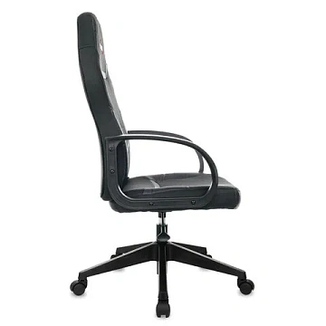 Кресло компьютерное BRABIX 'Alpha GM-018', ткань/экокожа, черное, 532636, GM-018_532636