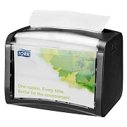 Диспенсер для салфеток Tork Xpressnap N4 272611, настольный, на 200шт, черный