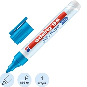 Маркер для стеклянных досок EDDING E-95/010 голубой 1,5-3мм круг.наконечник