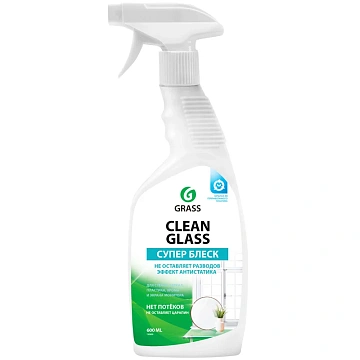 Средство для мытья стекол и зеркал 600 мл GRASS 'Clean glass', распылитель, 130600
