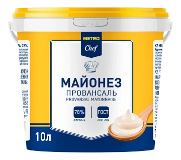 METRO Chef Майонез Провансаль 78%, 10л