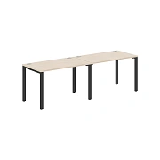 Стол 2-х местный XS6WST 2470 Бук Тиара/Антрацит 2400х700х750 XTEN-S60