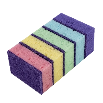 Губка для мытья посуды Metro Professional 9.6x6.4x3.7см, 5шт/уп