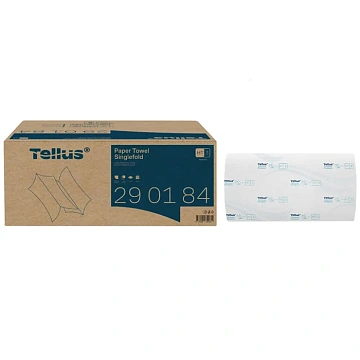 Бумажные полотенца Tellus (tork) Комфорт H3, 2 слоя, V-сложение, 200лист, белые, 290184