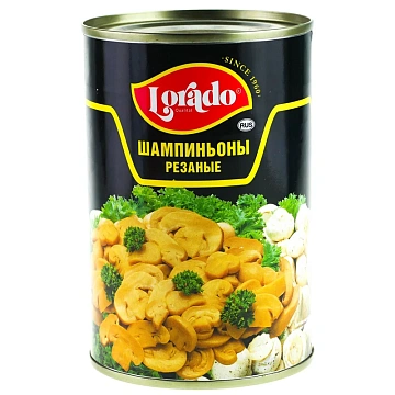Шампиньоны Lorado резаные, 400г