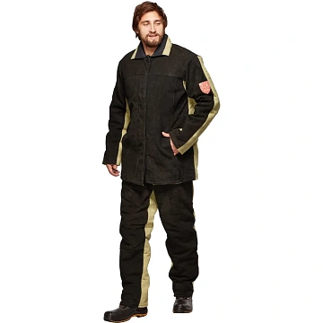 Костюм сварщика брезент+спилок КБР (арт.КС09) 56-58/170-176