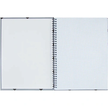 Бизнес-тетрадь А4 96л Японский Сад,Ромб,клетка,обл.тв карт,мат лам,чер.спир