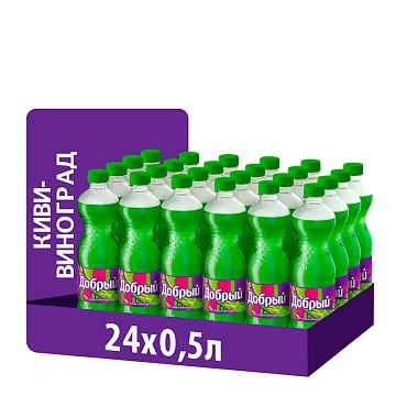 Напиток Добрый Киви-виноград газированный, 500мл