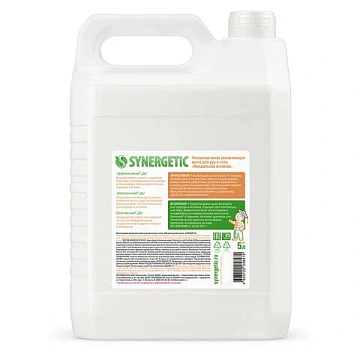 Мыло жидкое 5 л SYNERGETIC 'Миндальное молочко', гипоаллергенное, биоразлагаемое, 105506