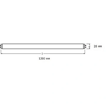 Лампа люминесцентная Osram  L 36W/765 G13 6400К хол.дневн. 25шт/уп