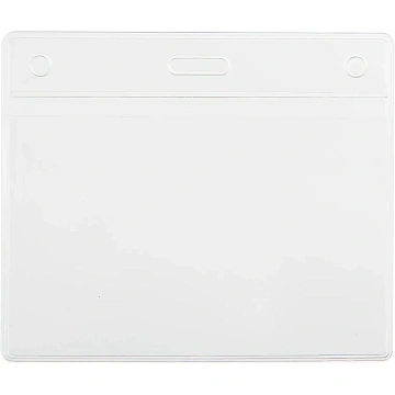 Бейдж Attache Economy 108x126 150мкм,шнур.2заж 45см син,вклад.90x120 5шт/уп