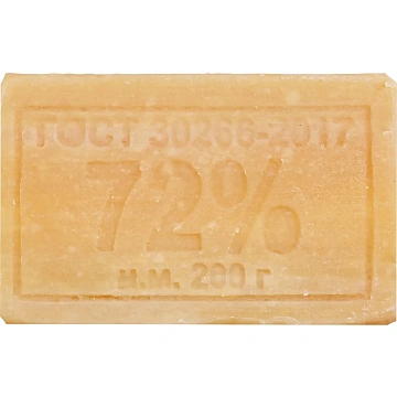 Мыло хозяйственное 72%, 200 г (Меридиан) 'Традиционное', в упаковке, МИНПРОМТОРГ