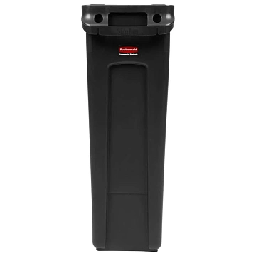 Контейнер для мусора Rubbermaid SlimJim 87л, черный, с системой вентиляции, FG354060BLA