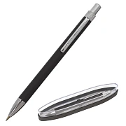 Ручка подарочная шариковая BRAUBERG 'Allegro', СИНЯЯ, корпус черный с хромированными деталями, линия письма 0,5 мм, 143491