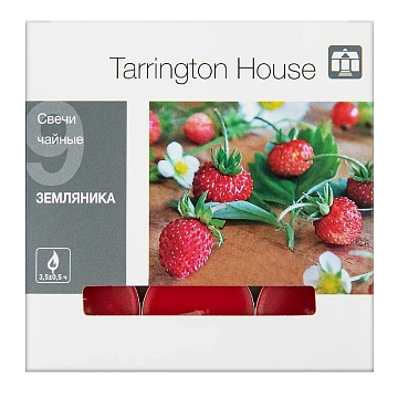 Tarrington House Свеча Чайная ароматическая Земляника, 9шт