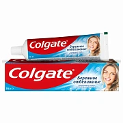 Зубная паста 100 мл COLGATE 'Бережное отбеливание', с фторидом и кальцием, 7891024188279