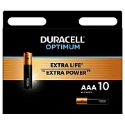 Батарейка DURACELL Optimum ААA/LR03-10BL уп/10шт