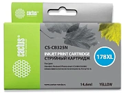 Картридж струйный Cactus CS-CB325(N), №178XL, 14.6мл, желтый