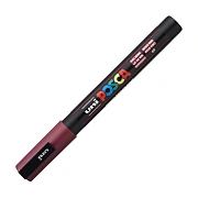 Маркер акриловый Uni Posca PC-3M красное вино, 0.9 - 1.3 мм, круглый