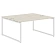 Стол 2-х местный XQWST 1614 Сосна Эдмонт/Белый 1600х1400х750 XTEN-Q