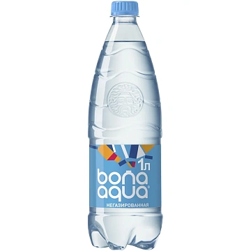 Вода BonaAqua питьевая негазированная, 1л x 12 шт