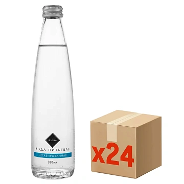 RIOBA Вода питьевая негазированная, 330мл x 24 шт