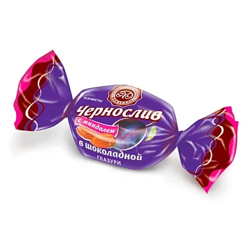 Конфеты Микаелло Чернослив с миндалем в шоколадной глазури, 3кг