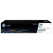 Картридж лазерный HP (W2071A) для HP Color Laser 150a/nw/178nw/fnw, №117A, голубой, оригинальный, ре