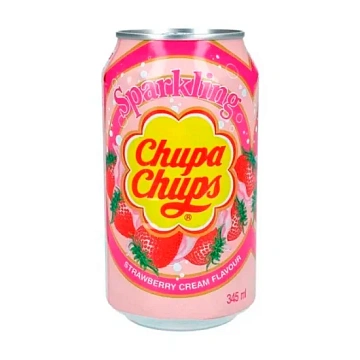 Напиток газированный Chupa Chups Клубника, 0.345л, ж/б