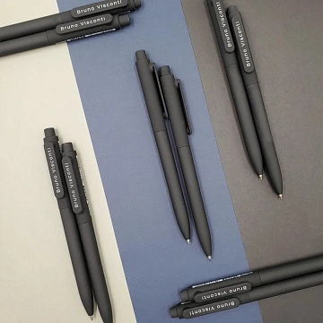 Ручка шариковая автомат. SoftClick.Black 0.7мм синяя 20-0102