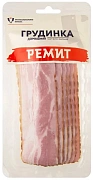 Грудинка Ремит Домашняя варено-копченая нарезка, 150г