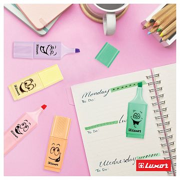 Текстовыделители Luxor 'Eyeliter Pastel' пастельный зеленый, 1-4,5мм