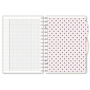 Бизнес-тетрадь А5,140л,кл,спир,плас Attache Selection Flower DreamsBlossom