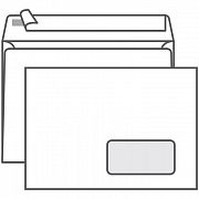 Конверт почтовый Ряжская Печатная Фабрика C5 белый, 162х229мм, 80г/м2, 1000шт, стрип, прав. окно