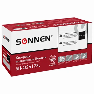 Картридж лазерный SONNEN (SH-Q2612XL) для HP LJ 1010/1012/1015/1018/1020/1022/M1319F/3020/3030/3050/