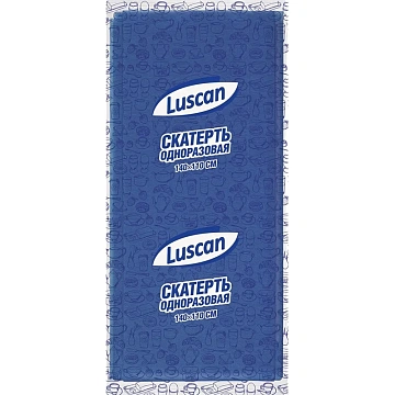 Скатерть одноразовая Luscan, 110х140см, синяя