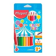 Набор цветных карандашей Maped Color Peps Maxi 12 цветов, 834010