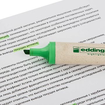 Маркер текстовыделитель EDDING ECO E-24/011 зеленый 1-5мм