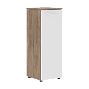 Шкаф колонка с глухой средней дверью MMC 42.1 Белый/Кария Пальмира 429х423х1188 MORRIS TREND