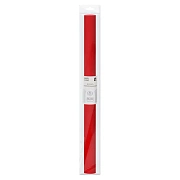 Бумага крепированная ТРИ СОВЫ, 50*250см, 32г/м2, красная, в рулоне, пакет с европодвесом