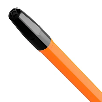 Ручка шариковая BRAUBERG 'M-500 ORANGE', ЧЕРНАЯ, корпус оранжевый, узел 0,7 мм, линия письма 0,35 мм, 143449