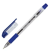 Ручка шариковая масляная с грипом BRAUBERG 'Max-Oil', СИНЯЯ, игольчатый узел 0,7 мм, линия письма 0,35 мм, 141701