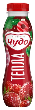 Йогурт питьевой Чудо Клубника-земляника 1.9%, 260г