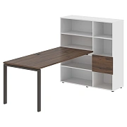 Рабочая станция EURST 1217 Дуб Денвер тёмный/Мокко 2190х1250х1355 EDIS
